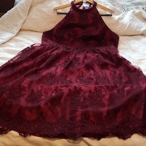Liza Luxe Lace and Satin formal dress
